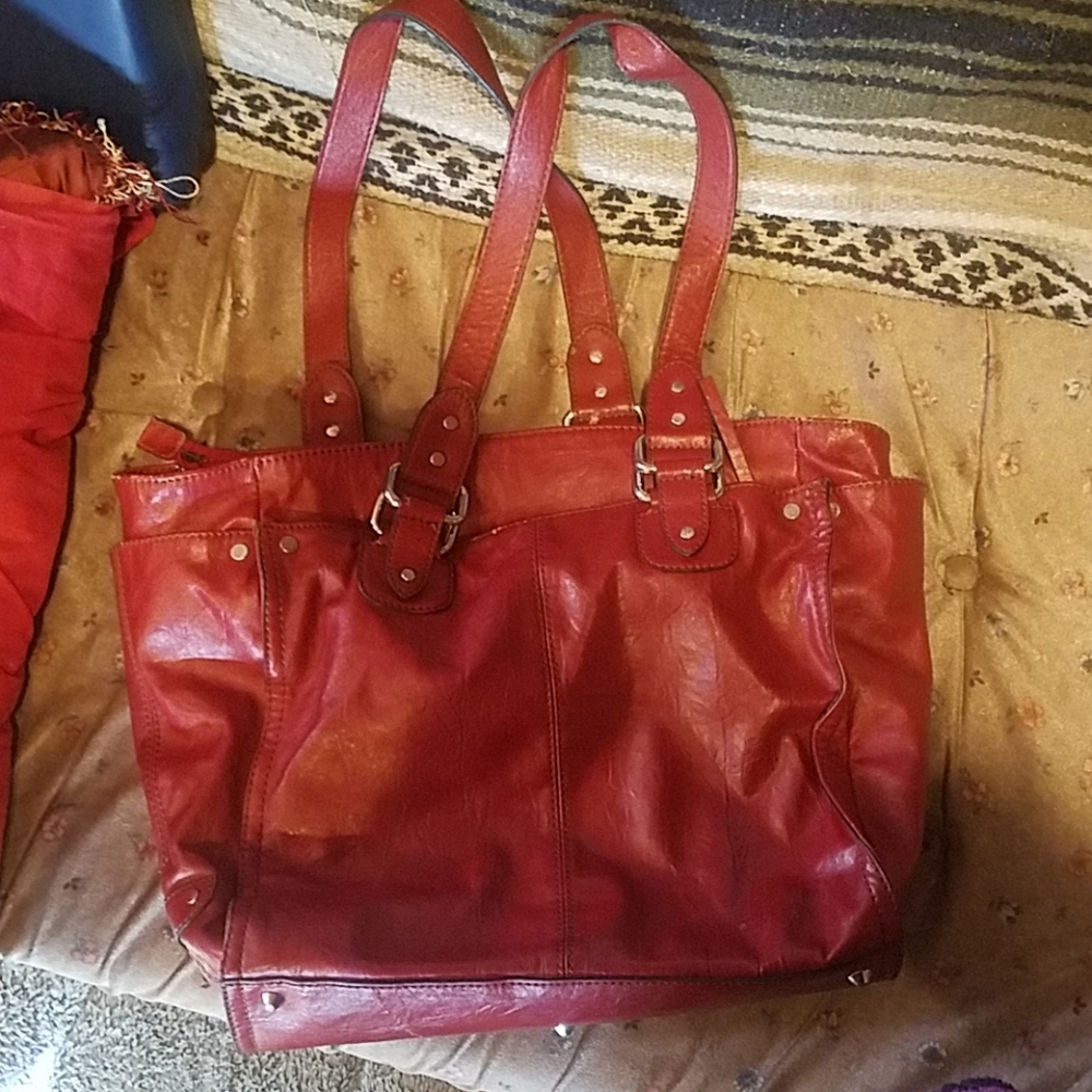 ana large leather tote